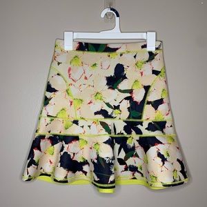J Crew Floral Neoprene Skirt